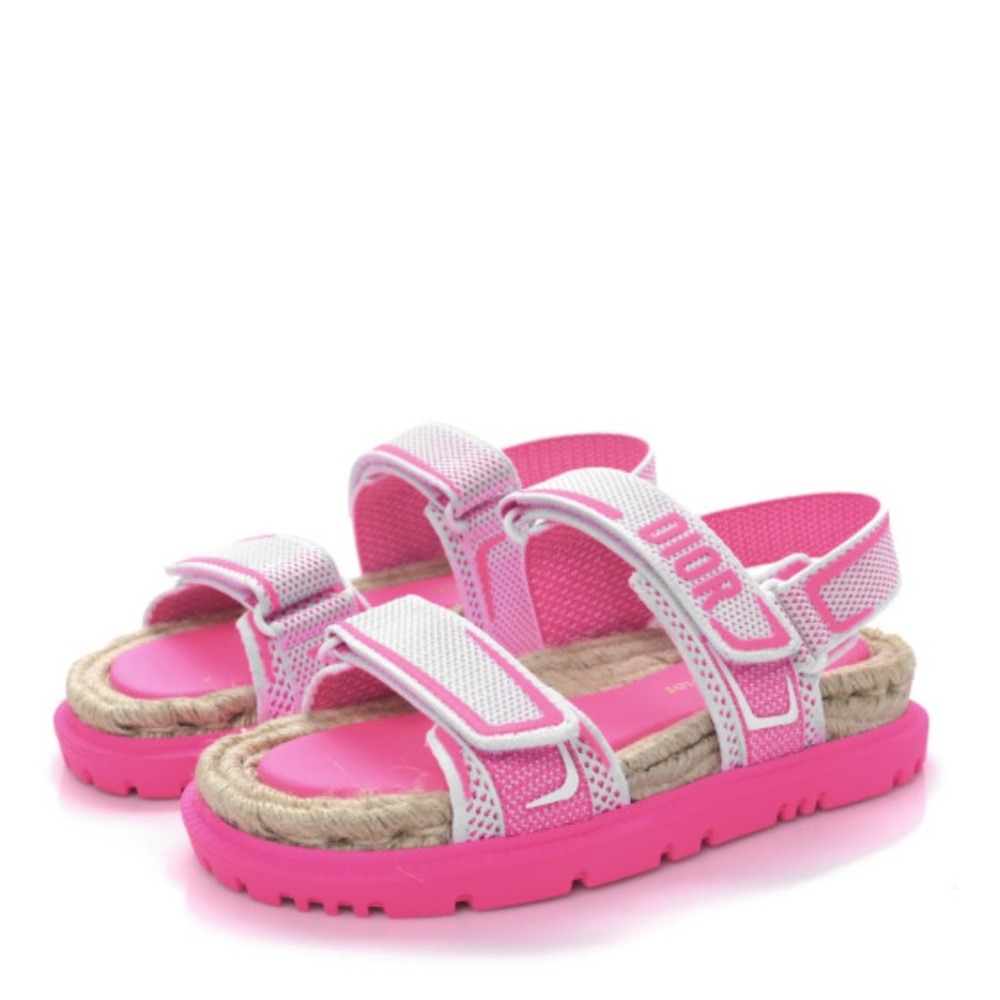Christian Dior NEW DiorAct Technical Jute Sandals